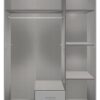 Kleiderschrank Soest Graphit schwarz B/H/T: ca. 135x199x58 cm – Bild 3