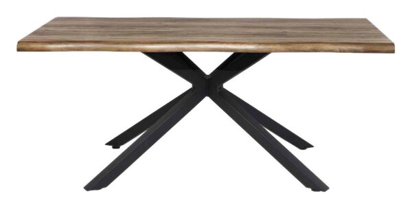 Esstisch Akazie dunkel Nachbildung B/H/T: ca. 180x75x90 cm – Bild 2