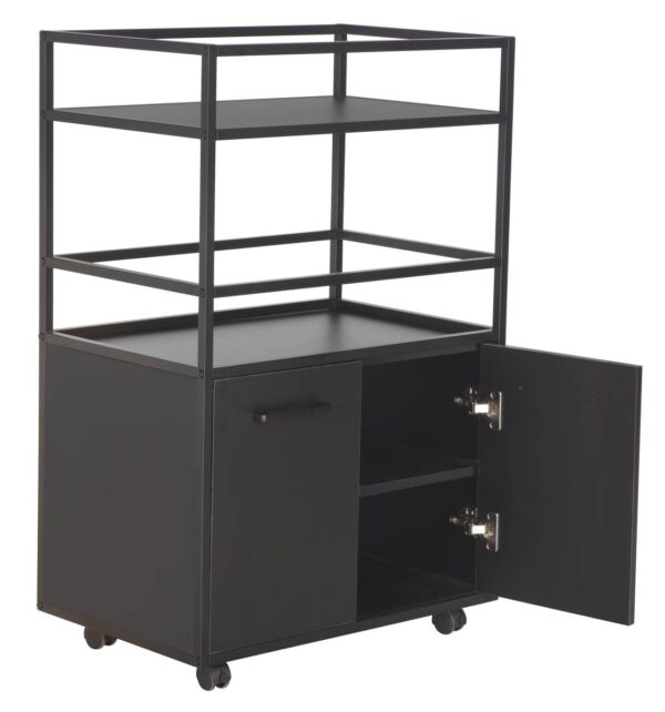 Barwagen Mosaik schwarz Metall B/H/T: ca. 60x94x40 cm – Bild 3