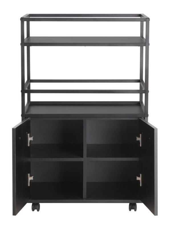 Barwagen Mosaik schwarz Metall B/H/T: ca. 60x94x40 cm – Bild 4