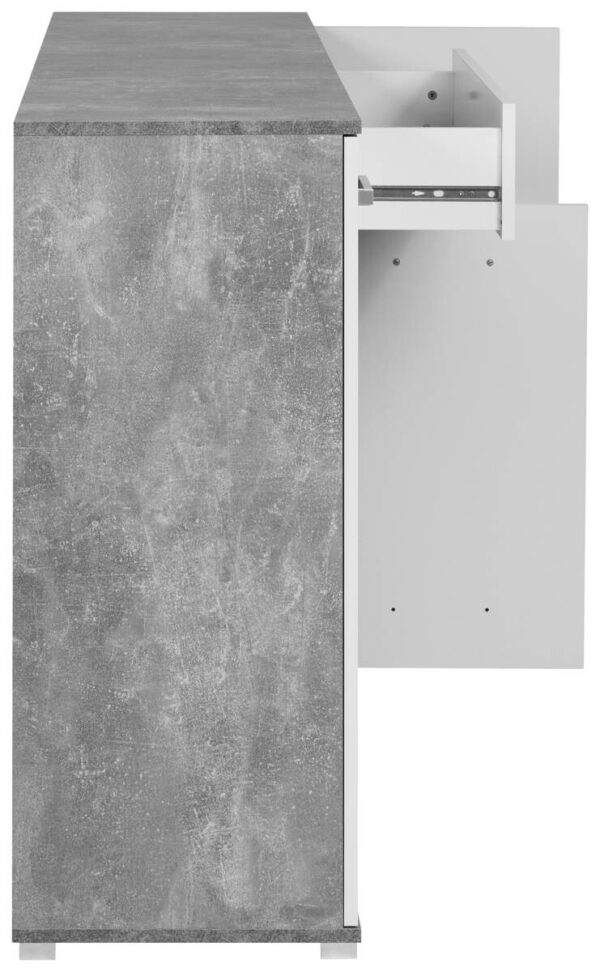 Sideboard Volos Beton Optik weiß B/H/T: ca. 160x90x38 cm – Bild 2