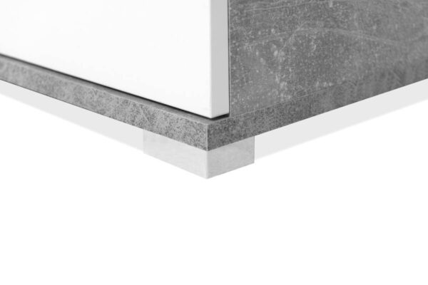 Sideboard Volos Beton Optik weiß B/H/T: ca. 160x90x38 cm – Bild 5