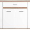 Sideboard Volos Eiche Sonoma Nachbildung weiß B/H/T: ca. 160x90x38 cm Sideboard Volos Eiche Sonoma Nachbildung weiß B/H/T: ca. 160x90x38 cm – Bild 2