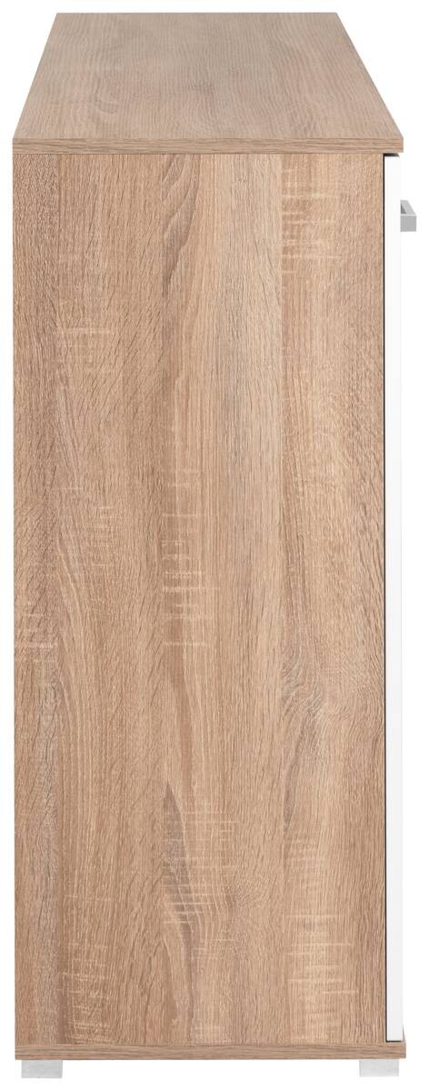 Sideboard Volos Eiche Sonoma Nachbildung weiß B/H/T: ca. 160x90x38 cm Sideboard Volos Eiche Sonoma Nachbildung weiß B/H/T: ca. 160x90x38 cm – Bild 3