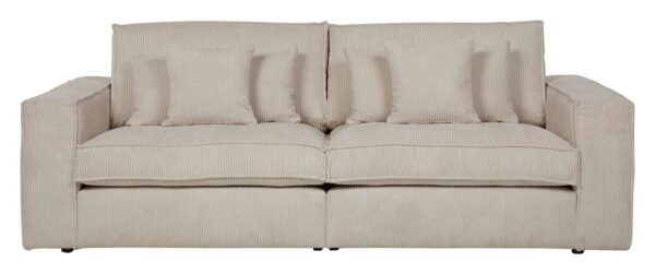 Sofa Marlon beige Microfaser B/H/T: ca. 248x90x110 cm – Bild 4
