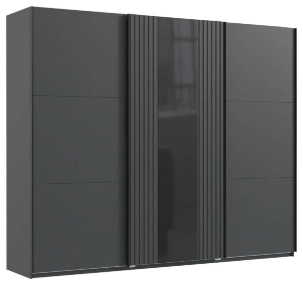 Schwebetürenschrank Atlanta Graphit B/H/T: ca. 250x216x65 cm – Bild 2