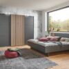Bettanlage Ancona Graphit Artisan Nachbildung B/H/T: ca. 301x104x210 cm Liegefläche B/L: ca. 180x200 cm – Bild 2