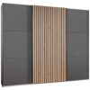 Schwebetürenschrank Ancona Graphit Artisan Nachbildung B/H/T: ca. 250x216x65 cm – Bild 2