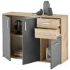 Kommode BC 1040 Eiche Viking Nachbildung dunkelgrau B/H/T: ca. 120x84x35 cm Kommode BC 1040 Eiche Viking Nachbildung dunkelgrau B/H/T: ca. 120x84x35 cm – Bild 2