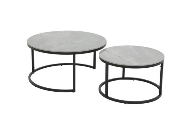 Couchtisch Luis grau Marmor dunkel Hochglanz Optik Couchtisch Luis grau Marmor dunkel Hochglanz Optik – Bild 2