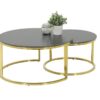 Couchtisch Joel Marmoroptik Hochglanz H/D: ca. 41x80 cm Couchtisch Joel Marmoroptik Hochglanz H/D: ca. 41x80 cm – Bild 3
