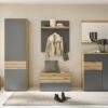 Sitzbank Milan Eiche Artisan Nachbildung grau B/H/T: ca. 85x48x38 cm – Bild 2
