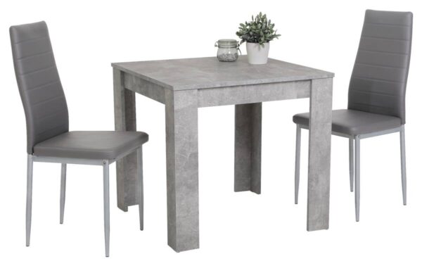 Esstisch Erika Beton Optik B/H/T: ca. 80x76x80 cm – Bild 2