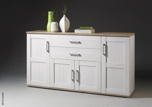 Sideboard Romance Sibiu Lärche Nachbildung San-Remo Nachbildung B/H/T: ca. 186x100x46 cm – Bild 3
