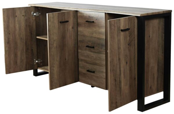 Sideboard Ute Akazie Nachbildung B/H/T: ca. 180x90x45 cm Sideboard Ute Akazie Nachbildung B/H/T: ca. 180x90x45 cm – Bild 2