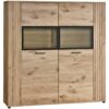 Highboard Turin Eiche Viking Nachbildung B/H/T: ca. 150x157x40 cm – Bild 3