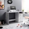 Schreibtisch Adria Beton Optik weiß B/H/T: ca. 123x77x50 cm – Bild 3