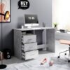 Schreibtisch Adria Beton Optik weiß B/H/T: ca. 123x77x50 cm – Bild 4