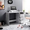 Schreibtisch Adria Beton Optik weiß B/H/T: ca. 123x77x50 cm – Bild 5