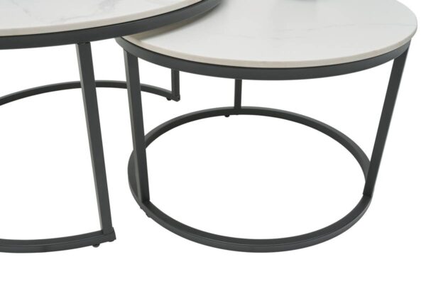 Couchtisch Gino weiß Marmor Optik Couchtisch Gino weiß Marmor Optik – Bild 2