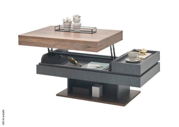 Couchtisch Kathi Eiche Matera Nachbildung B/H/T: ca. 110x43x60 cm – Bild 4