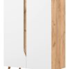Kommode Tue Craft Eiche Nachbildung weiß matt B/H/T: ca. 90x132x42 cm Kommode Tue Craft Eiche Nachbildung weiß matt B/H/T: ca. 90x132x42 cm – Bild 3
