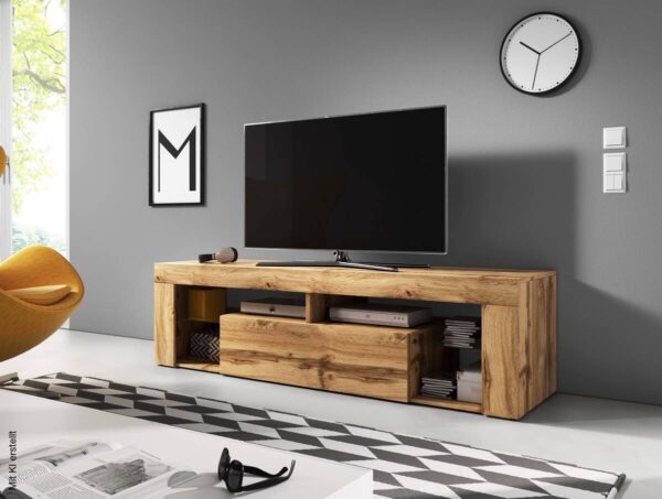 TV-Board Everest Eiche Wotan Nachbildung B/H/T: ca. 140x50x35 cm – Bild 2