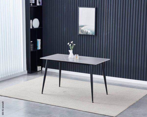 Esstisch Madrid grau B/H/T: ca. 140x75x80 cm – Bild 3