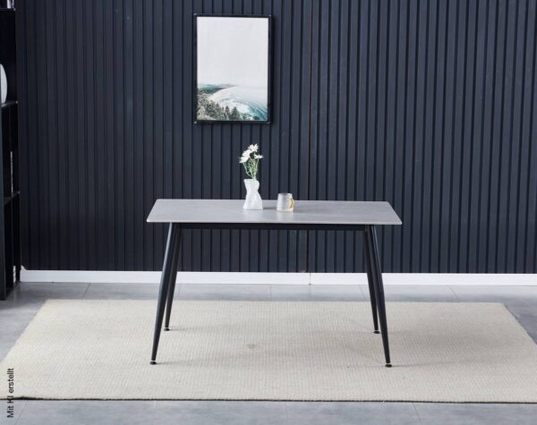Esstisch Madrid grau B/H/T: ca. 140x75x80 cm – Bild 4