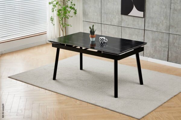 Esstisch Bilbao anthrazit Keramik Optik B/H/T: ca. 150x75x90 cm – Bild 5