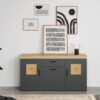Sideboard Tyler Eiche Evoke Coast Nachbildung anthrazit B/H/T: ca. 159x86x41 cm – Bild 3