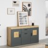Sideboard Tyler Eiche Evoke Coast Nachbildung anthrazit B/H/T: ca. 159x86x41 cm – Bild 4
