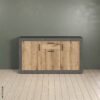 Sideboard Salvada Eiche Evoke Coast Nachbildung anthrazit B/H/T: ca. 149x83x40 cm Sideboard Salvada Eiche Evoke Coast Nachbildung anthrazit B/H/T: ca. 149x83x40 cm – Bild 4