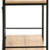 Regal Eiche Nachbildung schwarz B/H/T: ca. 34x62x27 cm Regal Eiche Nachbildung schwarz B/H/T: ca. 34x62x27 cm – Bild 2
