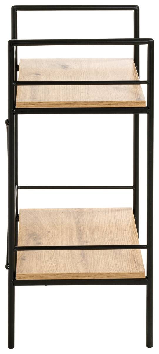 Regal Eiche Nachbildung schwarz B/H/T: ca. 34x62x27 cm Regal Eiche Nachbildung schwarz B/H/T: ca. 34x62x27 cm – Bild 2