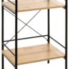 Regal Eiche Nachbildung schwarz B/H/T: ca. 34x62x27 cm Regal Eiche Nachbildung schwarz B/H/T: ca. 34x62x27 cm – Bild 3