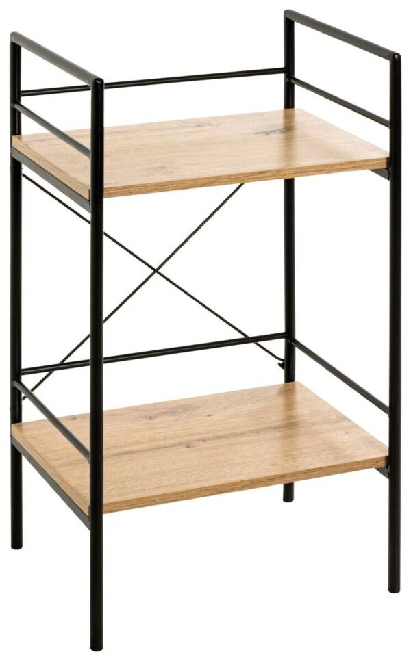 Regal Eiche Nachbildung schwarz B/H/T: ca. 34x62x27 cm Regal Eiche Nachbildung schwarz B/H/T: ca. 34x62x27 cm – Bild 3