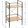Regal Eiche Nachbildung schwarz B/H/T: ca. 34x62x27 cm Regal Eiche Nachbildung schwarz B/H/T: ca. 34x62x27 cm – Bild 5