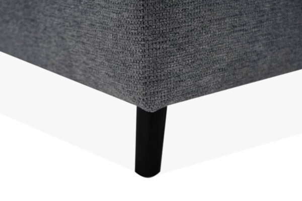Ecksofa mit Bettfunktion und Bettkasten grau Microfaser B/H/T: ca. 235x90x159 cm – Bild 2