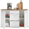 Kommode BC 1035 weiß Eiche Artisan Nachbildung B/H/T: ca. 135x86x38 cm – Bild 2