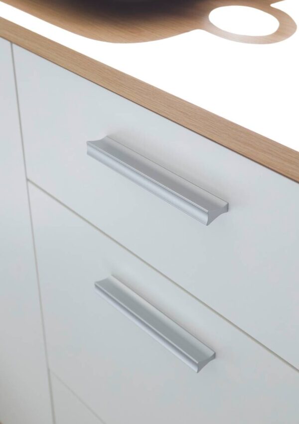 Sideboard BC 1035 weiß Eiche Artisan Nachbildung B/H/T: ca. 180x86x38 cm – Bild 2
