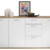 Sideboard BC 1035 weiß Eiche Artisan Nachbildung B/H/T: ca. 180x86x38 cm – Bild 3