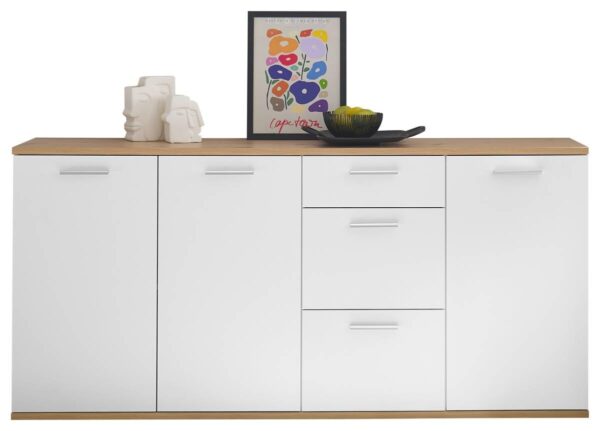 Sideboard BC 1035 weiß Eiche Artisan Nachbildung B/H/T: ca. 180x86x38 cm – Bild 3