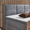 Boxspringbett Kenora grau Liegefläche B/L: ca. 140x200 cm – Bild 3