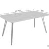 Tisch LIFE Eiche Artisan Nachbildung B/H/T: ca. 160x76x90 cm – Bild 2