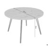 Tisch MARTA Eiche Artisan Nachbildung H/D: ca. 76x120 cm – Bild 2