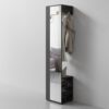 Hochschrank BEN anthrazit Spiegel B/H/T: ca. 40x184x35 cm – Bild 2