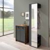 Hochschrank BEN anthrazit Spiegel B/H/T: ca. 40x184x35 cm – Bild 3