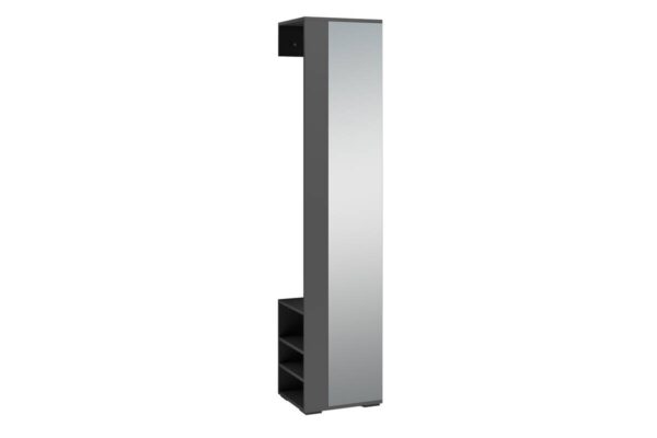 Hochschrank BEN anthrazit Spiegel B/H/T: ca. 40x184x35 cm – Bild 4