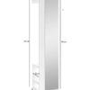 Hochschrank BEN anthrazit Spiegel B/H/T: ca. 40x184x35 cm – Bild 5